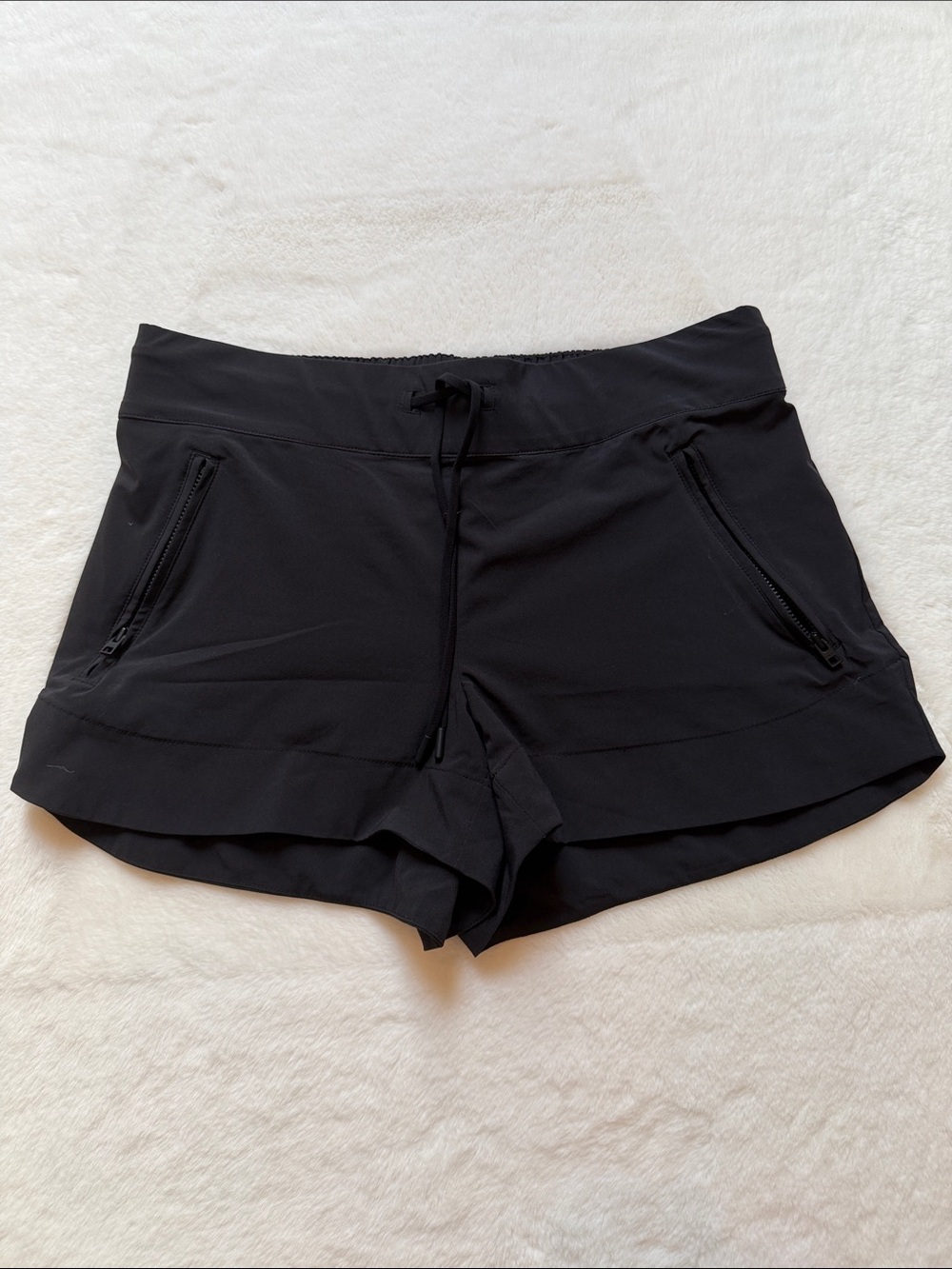 Athleta Black Drawstring Board Shorts